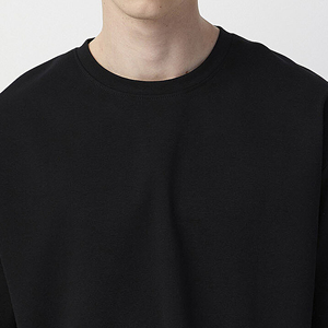 Camiseta con gráfico de peso pesado de 240gsm de gran tamaño para hombre, ropa de calle de 100% algodón, estilo personalizado, corte cuadrado recortado con logotipo - Product Image 3