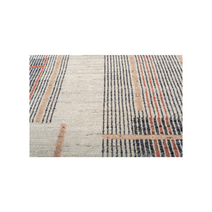 พรมขนสัตว์อัฟกันสีน้ำเงิน Blythe แบบถักมือ รูปทรงสี่เหลี่ยมคลาสสิก พรมขนสัตว์อัฟกันสำหรับตกแต่งบ้าน ห้องนั่งเล่น ทางเดิน หรือห้องโถง - Product Image 3