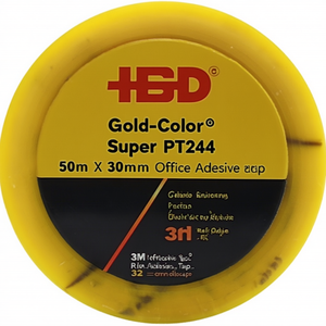 Ruban adhésif de bureau Scotch Super PT244 couleur or 50m x 30mm, rouleau de 3M, taille 32 - Product Image 3