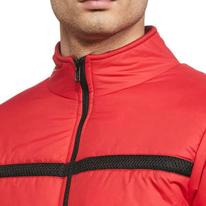 Vente en gros 100% Veste bouffante coupe-vent décontractée de haute qualité pour hommes, tissu en toile, fermeture à glissière, veste bouffante pour hommes - Product Image 3