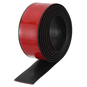 Modern Design 6.56Ft X 2\" Self-Adhesive PVC <b>Floor</b> Transition Strip Black Vinyl <b>Floor</b> <b>Cover</b> Trim - Product Image 1