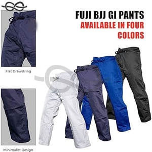 Pantalon avec cordon de serrage plat Pantalon BJJ Gi durable Entraînement et compétition Entraînement de jiu-jitsu brésilien confortable et durable - Product Image 4