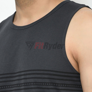 Custom 2026 Solid Eco-Friendly Quick Dry Tank Top for Men Plus Size Workout Gym Sports Fitness <b>Stringer</b> <b>Vest</b> Breathable OEM - Product Image 4