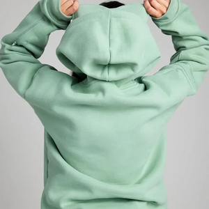 Sudadera Casual Extra Grande para Mujer, de Algodón 100%, Tejido Grueso, Antiarrugas, Ecológica, Transpirable, Antiencogimiento, con Hombros Caídos - Product Image 2