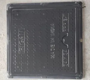 Tapa de Alcantarilla Cuadrada de FRP Negra Rigan, 24x24 Pulgadas, Capacidad de 3.5 Toneladas, Ligera, Anticorrosiva, Ecológica, 13.2 Libras para Grandes Aplicaciones - Product Image 6