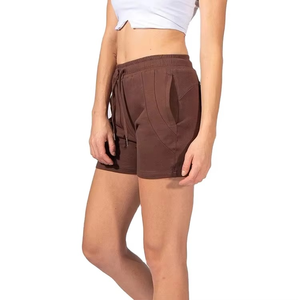 2025 Hot Fashion Custom Logo Women's Summer Seamless Gym Yoga Shorts Elastic Waist Breathable Quick Dry Scrunch <b>Butt</b> Workout - Product Image 2