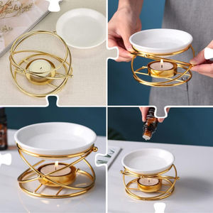 Luxury Metal <b>Wax</b> <b>Burner</b> and Bowl <b>Wax</b> <b>Melt</b> Oil <b>Burner</b> With Unique Design and Wedding Decorative Supplies - Product Image 4