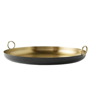 Plato redondo de acero inoxidable plateado moderno, bandeja de servicio Vintage de lujo ecológica, venta al por mayor para placa de cargador para el hogar y la fiesta - Product Image 5