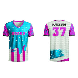 T-shirt en maille de coton/polyester pour garçons avec logo personnalisé, nouveau style sublimé pour jeunes, pour la salle de sport, le MMA, la boxe, respirant, séchage rapide - Product Image 2