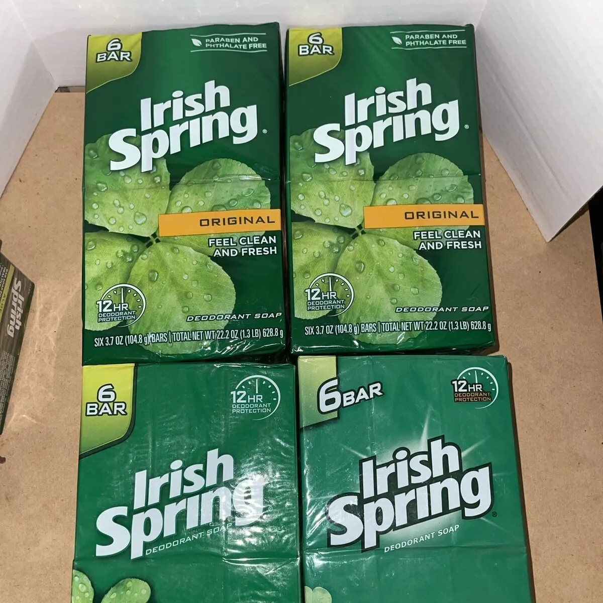 Fresh & Clean Original Irish Spring Bar Soaps 4 Oz x 20 Bars