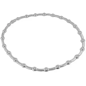 Collar de Plata con Diamantes para Uso Diario para Mujer - Product Image 1