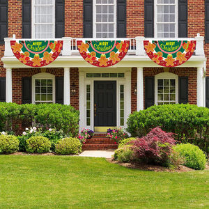 Bannière en polyester semi-circulaire personnalisable pour Shein Festival, Halloween, remise de diplômes, décoration de fête, salon professionnel - Product Image 6