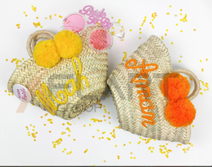 Personalized Straw Basket,bridal <b>Shower</b> <b>Bag</b> - Product Image 1