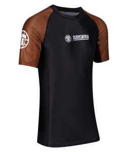 Diseño personalizado manga corta poliéster gimnasio Fitness Rash Guards Pakistán hecho - Product Image 3
