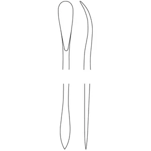 Espátula y Aplicador de Doble Extremo Beale de 6 1/2 Pulgadas, Afilado/Afilado - Product Image 2