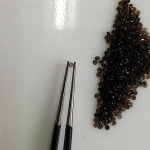 ควอตซ์สโมคกี้ธรรมชาติ 1.5 มม. ทรงกลมเจียระไนแบบบริลเลียนท์ คุณภาพดีที่สุด พลอยเม็ดเดี่ยวสำหรับทำเครื่องประดับ - Product Image 4