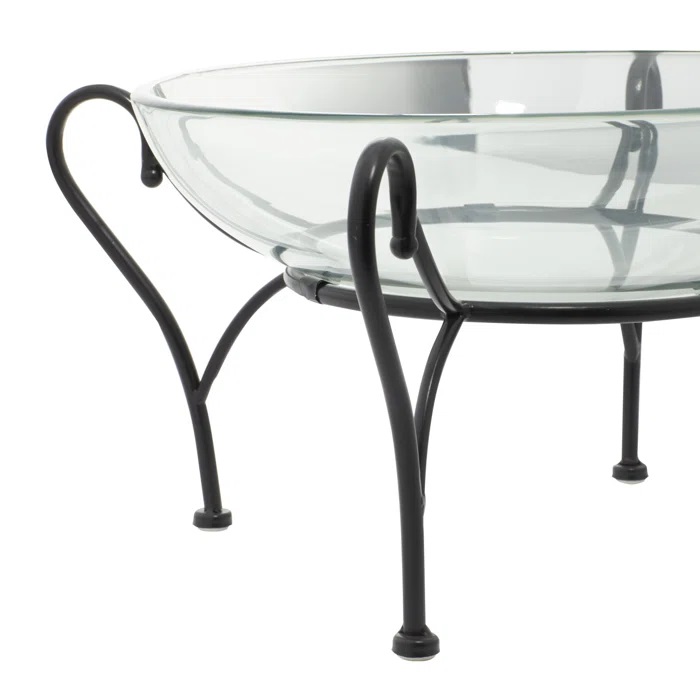 Clear Glass And Black
