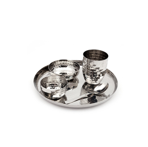 Safe Steel Dinner <b>Plate</b> Stainless Steel <b>Plates</b> Reusable Dishwasher Stainless Steel Dinner <b>Plate</b> With spoon - Product Image 3