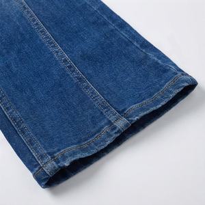 Ensemble en jean pour femme, haut halter vintage extensible, jean évasé, tenues d'été, pantalon habillé deux pièces, couleur personnalisée, respirant, costume - Product Image 6