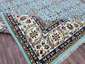 Multicolor size 3x5 feet Area fine wool <b>Rug</b> Hand-knotted turkish with Abstract Pattern for Living or Dining Room any room - Product Image 4
