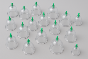 Ensemble professionnel de thérapie par ventouses Hijama 12 pièces ventouses sous vide pour le soulagement de la douleur désintoxication et circulation sanguine fabriqué au Pakistan - Product Image 2