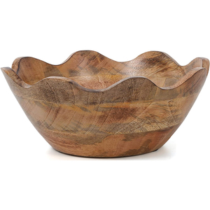 Fabricant indien de bol en bois en céramique sans rayures pour servir des fruits et des salades dîners réunions de famille ambiance style de vie - Product Image 6