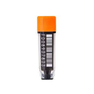 FluidX 96-Formato Rosca externa 0,5 ml Tri-Coded Tube 2D Código Base 1D Código de barras lineal Número legible humano Lado hecho PP PS - Product Image 1