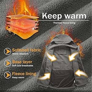 Conception personnalisée Veste souple légère durable imperméable camouflage chasse avec col montant et fermeture éclair - Product Image 4