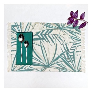 Proveedor de Manteles Individuales de Algodón, Manteles Individuales con Borlas y Estampado Mandala Azul Boho, Posavasos, Servilletas de Mesa, Suministro al por Mayor OEM, Marca Privada - Product Image 6