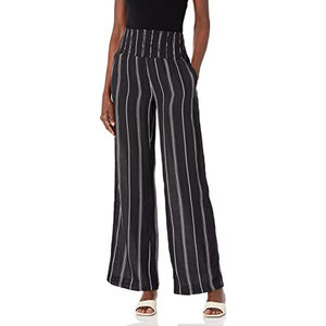 Pantalon taille haute élégant pour femme, ample avec impression, jambes larges, Lot de Stock, nouvelle collection 2023 - Product Image 3