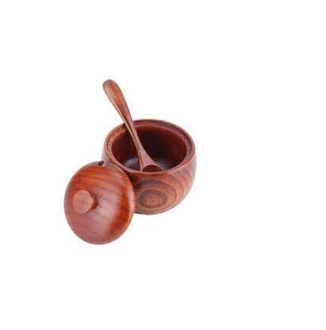 Caja de sal de madera 100%, recipiente de almacenamiento y organización de cocina, contenedor de especias con cuchara y tamaño personalizado, gran oferta - Product Image 3