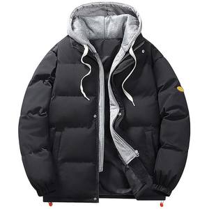 Chaqueta de Invierno Urbana Ligera de Lona para Hombre, Impermeable, Transpirable, con Capucha, Cierre de Cremallera, Estilo Frontal, Múltiples Protecciones Contra el Viento - Product Image 5