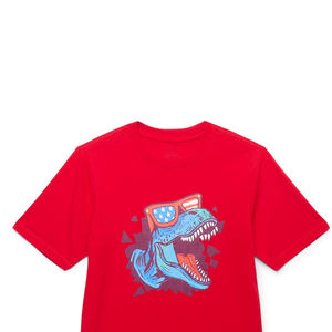 Camiseta de Manga Corta con Cuello Alto de Algodón Premium, Costuras Duraderas, Tacto Suave, Colores Vibrantes, Corte Moderno, Tela de Algodón - Product Image 4