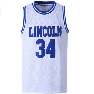 Camiseta de baloncesto de Color azul de alta calidad para hombre 2025, ropa deportiva, uniforme, y número nombre personalizado, camiseta de béisbol Laker, camiseta de malla - Product Image 3