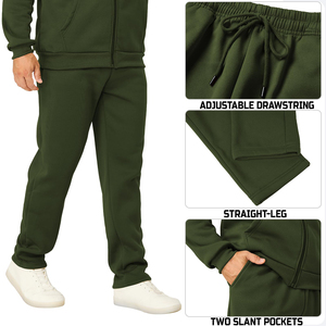 Conjunto Deportivo Urbano de Invierno Transpirable para Hombre, Talla Grande, Chaqueta con Cremallera, Ropa Deportiva Informal para Correr - Product Image 6