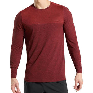 Venta al por mayor compresión Running camiseta Fitness Tight manga larga entrenamiento Jogging camisetas gimnasio para hombres - Product Image 4