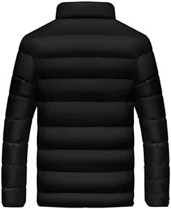 Chaqueta acolchada de invierno con cremallera completa para hombre-Abrigo polar cálido y ligero para clima frío, alta calidad - Product Image 4