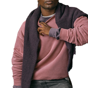 <b>Oversized</b> Anti-Pilling Crew Neck Sweatshirt Ladies' Winter Streetwear University Style Breathable <b>Hoodies</b> Front Logo Knitted ODM - Product Image 2