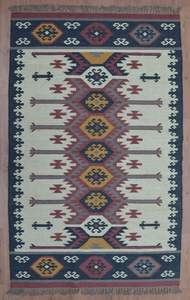 Moroccan Traditional Kilim Rug Handwoven Jute Dhurrie Geometric Pattern Flat Woven Wool for Home Exercise Handmade Etsy Artists - Product Image 2