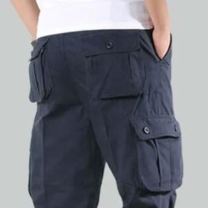 Pantalon de survêtement tactique 100% coton, décontracté, cargo, randonnée, automne, multi-poches, molleton, travail, cargo, lavé, pantalon pour homme - Product Image 6