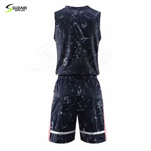 Maillots de basket-ball personnalisés pour hommes adultes à prix abordable - 100% polyester respirant et à séchage rapide, créez votre propre design, nouveau stock - Product Image 2