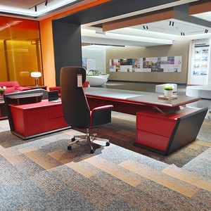 Escritorio Ejecutivo Moderno Ergonómico Resistente al Agua Multifuncional Ecológico de Madera para Gerente de Villa, Mesa para Jefe de Oficina - Product Image 4