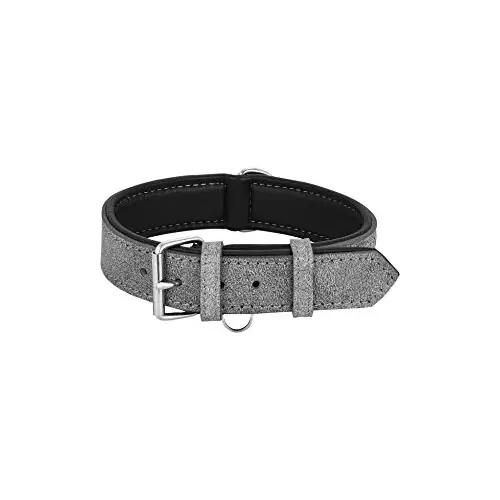 Collier de chien en cuir de fabrication OEM entièrement personnalisé avec boucle en métal réglable pour chiot et chien de taille EXTRA complète