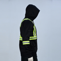 Sudadera de Alta Visibilidad al por Mayor, Ropa de Trabajo de Seguridad con Cinta Reflectante, Duradera y Transpirable para Uso en Exteriores y Construcción