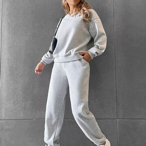 Chándal informal bordado con estampado para mujer, Sudadera con capucha de manga larga + Pantalones largos para correr, chándal cálido a la moda para Otoño e Invierno - Product Image 1