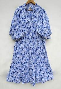 Majestueuse broderie florale manches cloche Vestidos tunique fabricants de vêtements indiens Sexy cravate cou femmes bohème robes de plage - Product Image 6