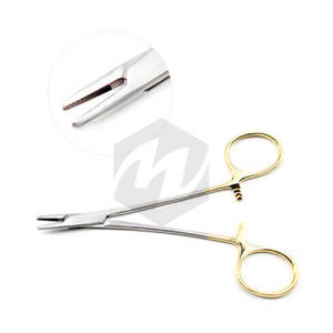 Porte-aiguille Derf Instruments médicaux chirurgicaux en carbure de tungstène Poignée d'aiguille sécurisée Contrôle de la longévité en acier inoxydable - Product Image 1