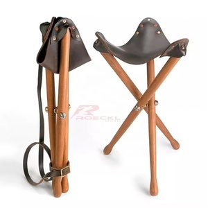 Bâton de siège de marche réglable canne pliable avec chaise cadre en aluminium solide conception légère adaptée à la randonnée de voyage - Product Image 1