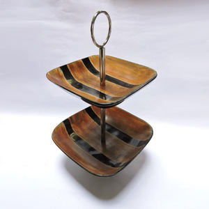 Soporte de pastel de mármol de último diseño, forma redonda, nivel 2, decoración al por mayor, soporte de metal, plato de mármol en venta directa de fábrica - Product Image 5