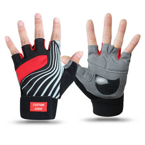 ถุงมือยกน้ำหนักผู้ชายคุณภาพดีเยี่ยม ระบายอากาศได้ดี ผลิตจากโพลีเอสเตอร์ สำหรับการออกกำลังกายในยิม - Product Image 3